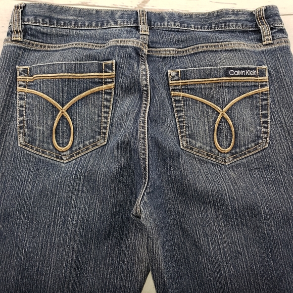 Calvin Klein Jeans Size 10 Skinny Blue Denim Pants - Picture 4 of 8